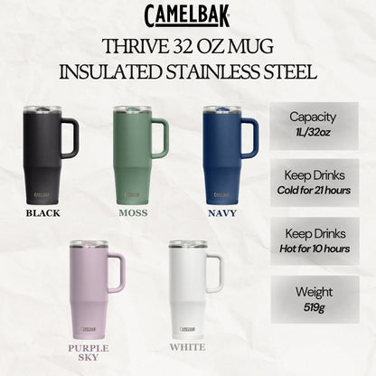CAMELBAK THRIVE 32 OZ MUG, INSULATED STAINLESS STEEL
