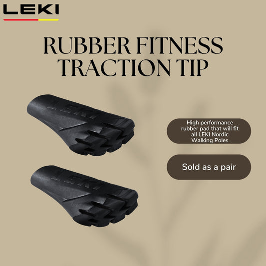 LEKI RUBBER FITNESS TRACTION TIP (One Pair)