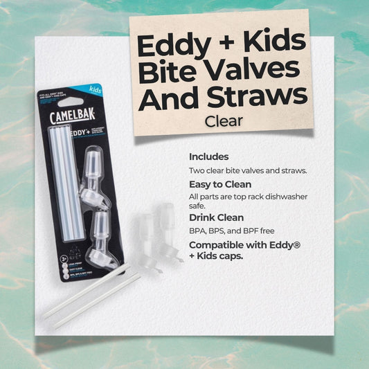 Camelbak Eddy + Kids Bite Valves And Straws Clear | Kids Straws