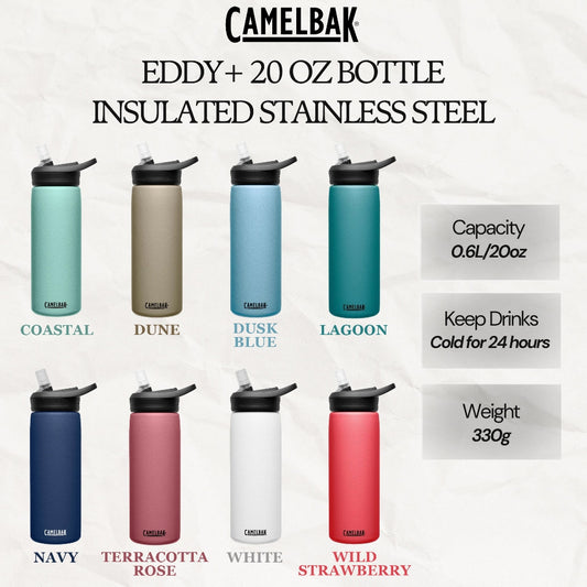 CAMELBAK EDDY+ 20 OZ BOTTLE, INSULATED STAINLESS STEEL