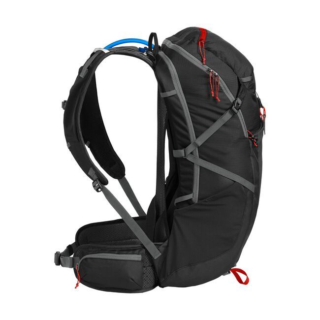 CAMELBAK Fourteener 32 Hydration Hiking Pack with Crux 3L Reservoir (Black/Red Poppy)