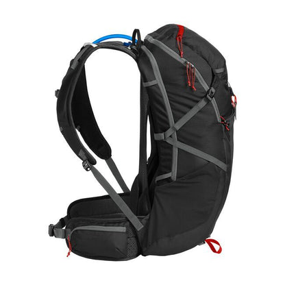 CAMELBAK Fourteener 32 Hydration Hiking Pack with Crux 3L Reservoir (Black/Red Poppy)