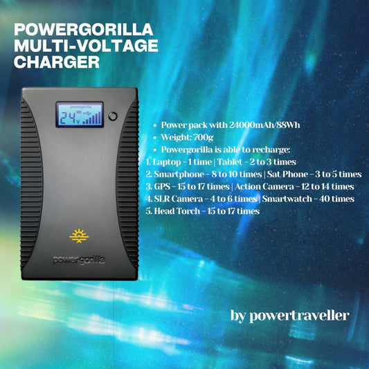 POWERTRAVELLER POWERGORILLA MULTI-VOLTAGE CHARGER