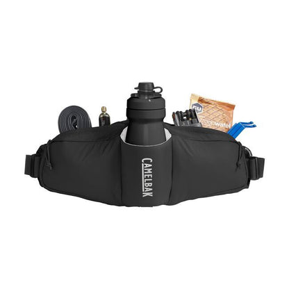 CAMELBAK Podium Flow 2 Waist Pack with 21oz Podium Dirt Series Bottle (Black)