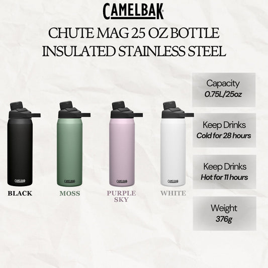 CAMELBAK CHUTE MAG 25 OZ BOTTLE, INSULATED STAINLESS STEEL