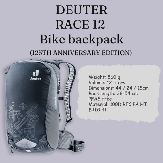 Deuter Race 12 Bike backpack (125TH ANNIVERSARY EDITION)