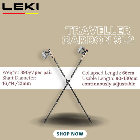 LEKI TRAVELLER CARBON SL2 (One Pair)