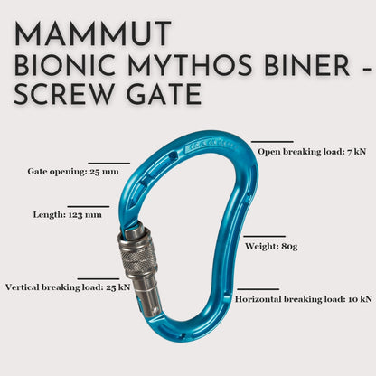 MAMMUT Bionic Mythos Biner – Screw Gate