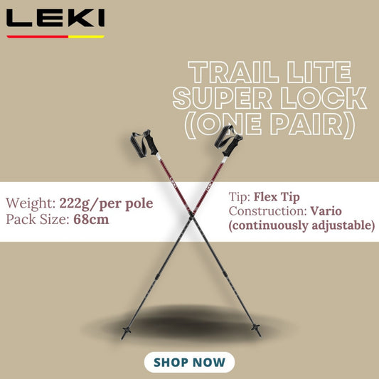 LEKI TRAIL LITE Super Lock (One Pair)