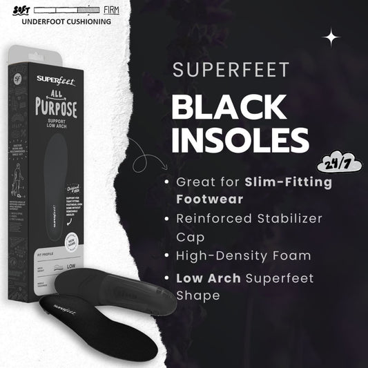 SUPERFEET BLACK (Orthotic Design) (TRIM-TO-FIT)