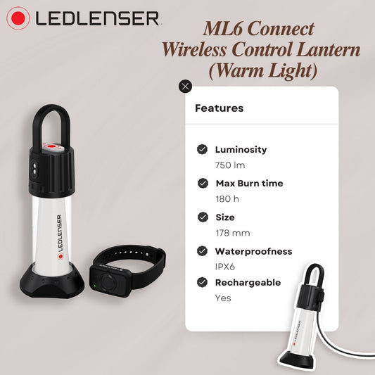 LEDLENSER ML6 CONNECT WARM LIGHT [WIRELESS CONTROL LANTERN]