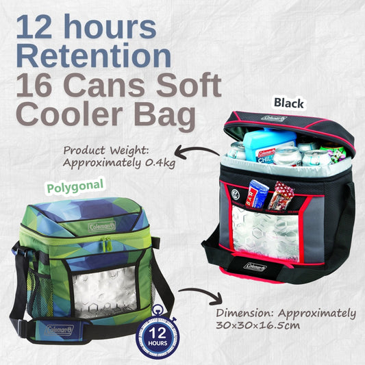 Coleman 12 hours Retention 16 Cans Soft Cooler Bag | Soft Cooler | Cooler Bag
