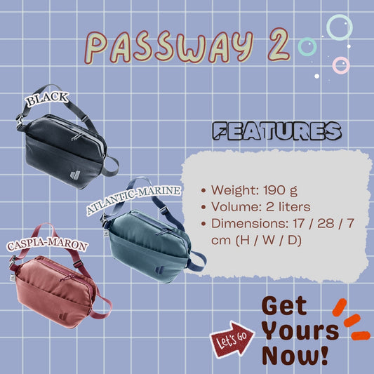 DEUTER PASSWAY 2 | Crossbody bag | 2 liters