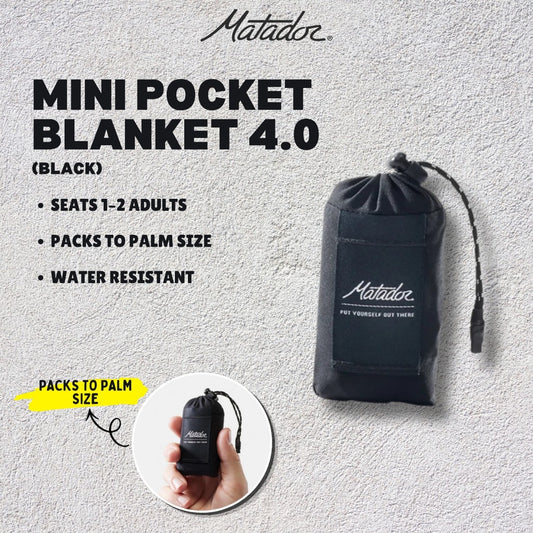 Matador Mini Pocket Blanket 4.0 (Black)