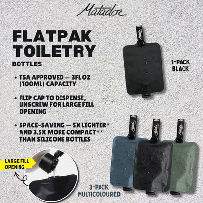 Matador FlatPak Toiletry Bottles