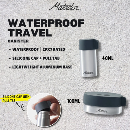 Matador Waterproof Travel Canister (40ml/100ml)