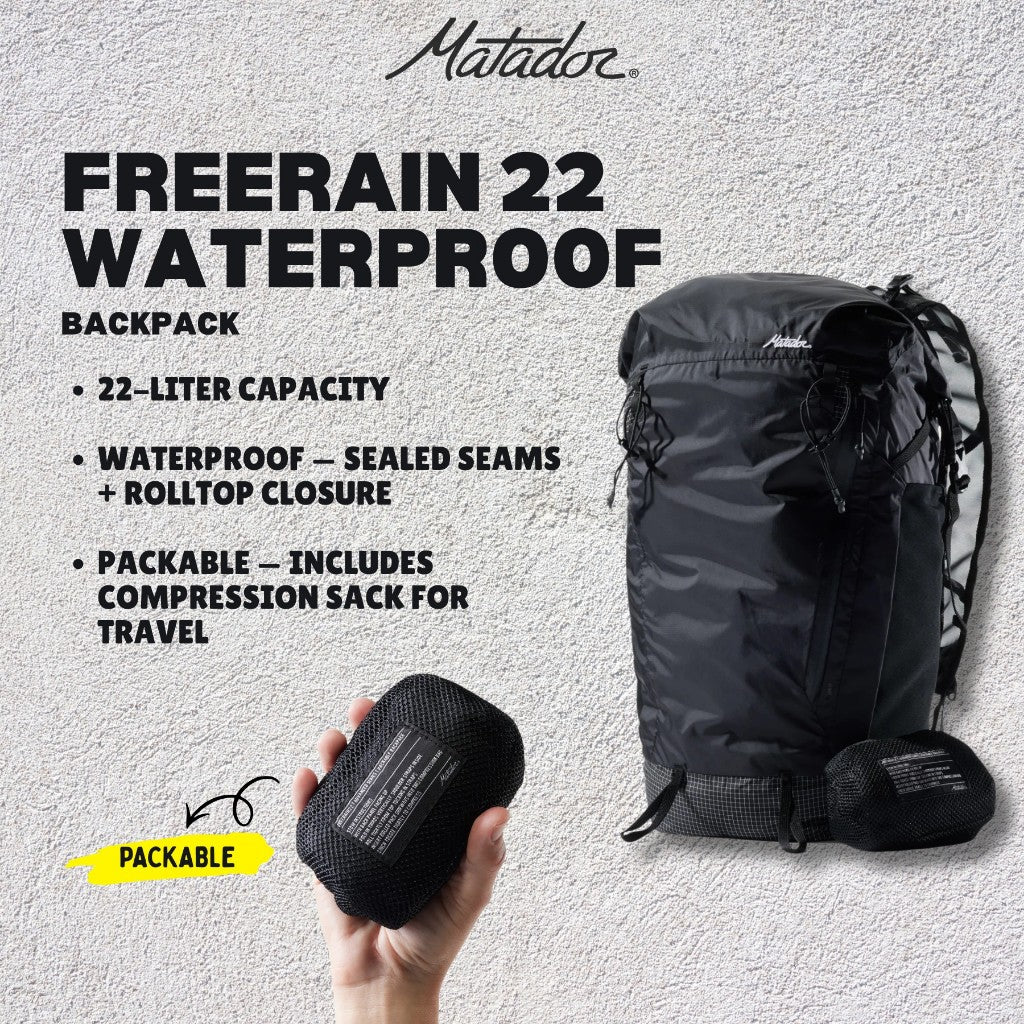 Matador Freerain 22 Waterproof Packable Backpack