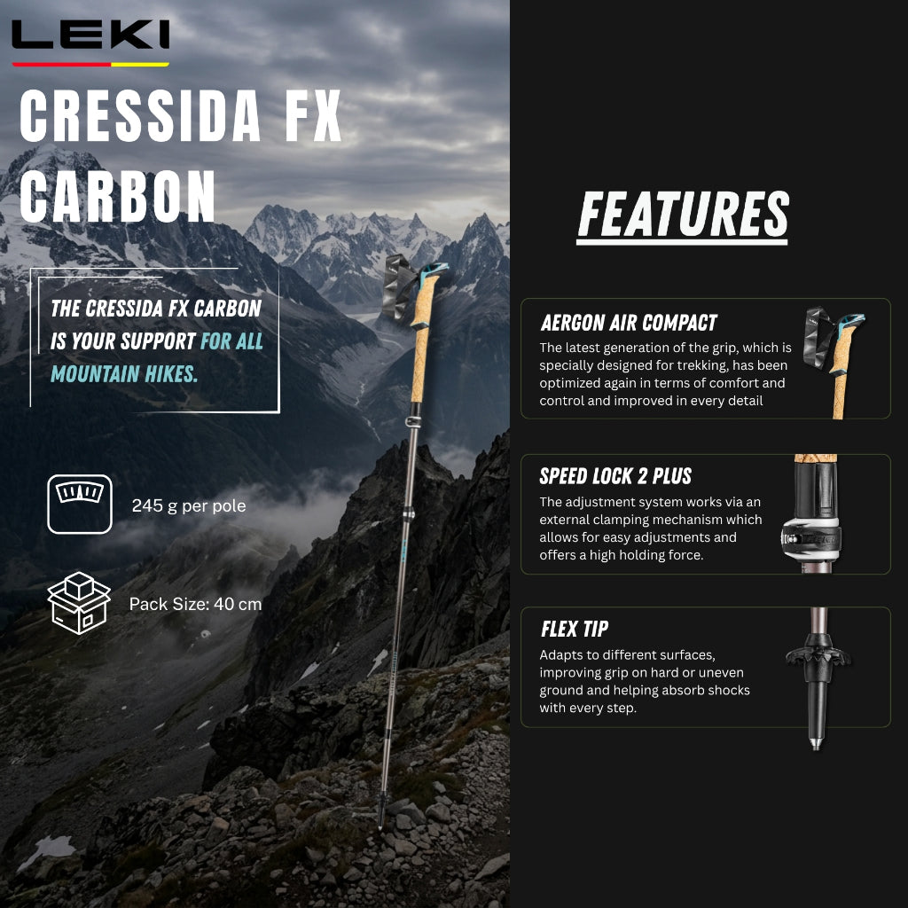 LEKI CRESSIDA FX CARBON (One Pair)