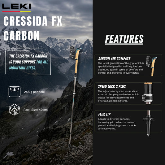 LEKI CRESSIDA FX CARBON (One Pair)