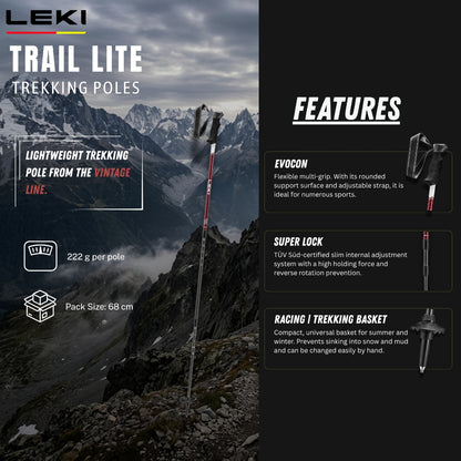 LEKI TRAIL LITE Super Lock (One Pair)