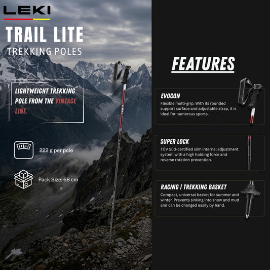LEKI TRAIL LITE Super Lock (One Pair)