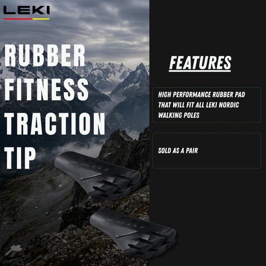 LEKI RUBBER FITNESS TRACTION TIP (One Pair)