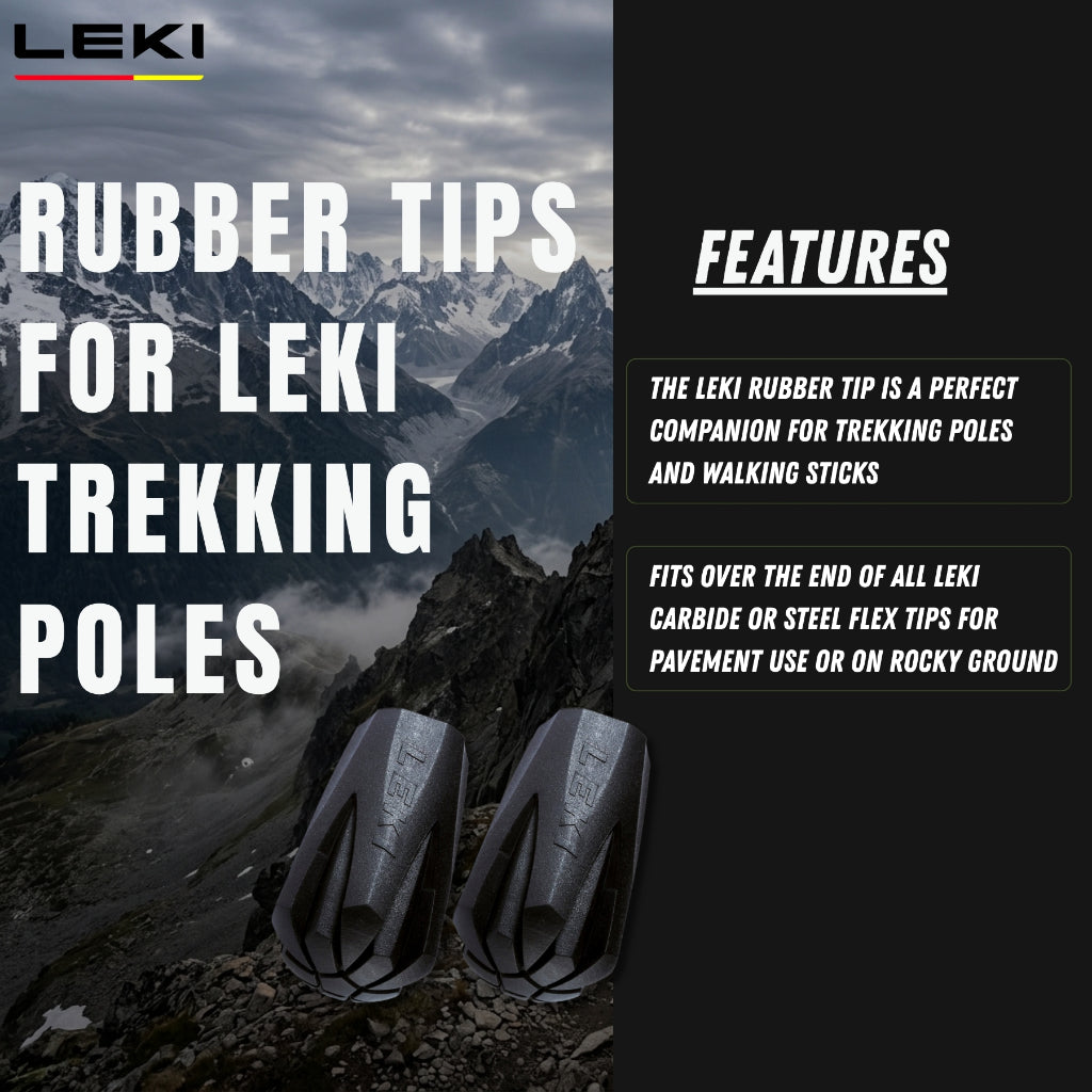 Rubber Tips For Leki Trekking Poles - Pair