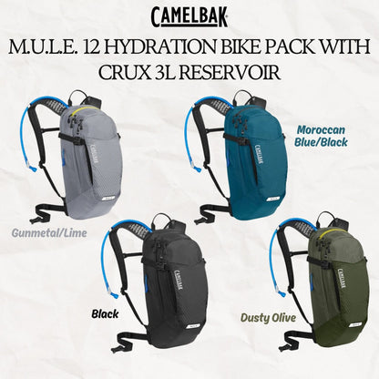CAMELBAK MULE 12 Hydration Bike Pack with Crux 3L Reservoir