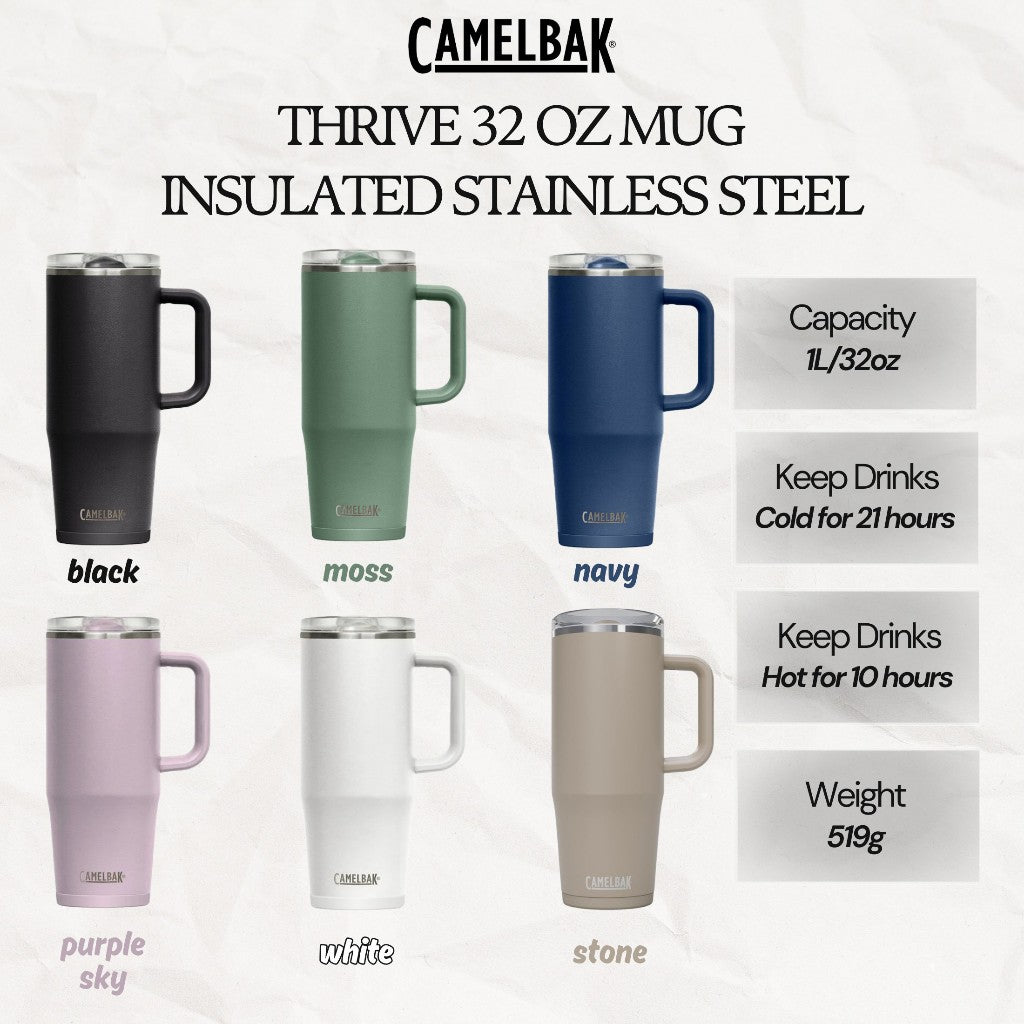 CAMELBAK THRIVE 32 OZ MUG, INSULATED STAINLESS STEEL