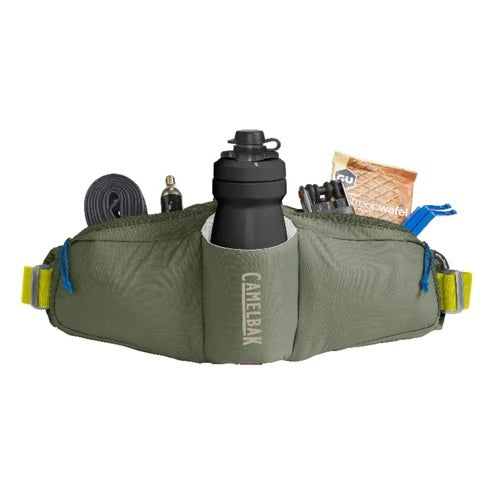 CAMELBAK Podium Flow 2 Waist Pack with 21oz Podium Dirt Series Bottle (Dusty Olive)