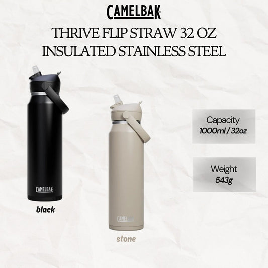 CAMELBAK Thrive Flip Straw 32oz Insulated Stainless Steel Bottle | Water Bottles