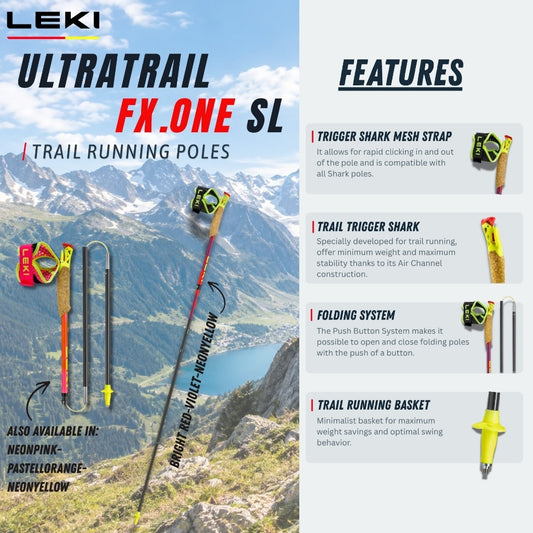 Leki Ultratrail FX.One SL Trail Running Pole (One Pair)
