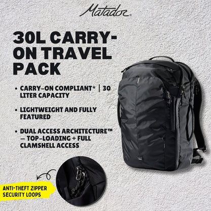 Matador 30L Carry-On Travel Pack (Black)