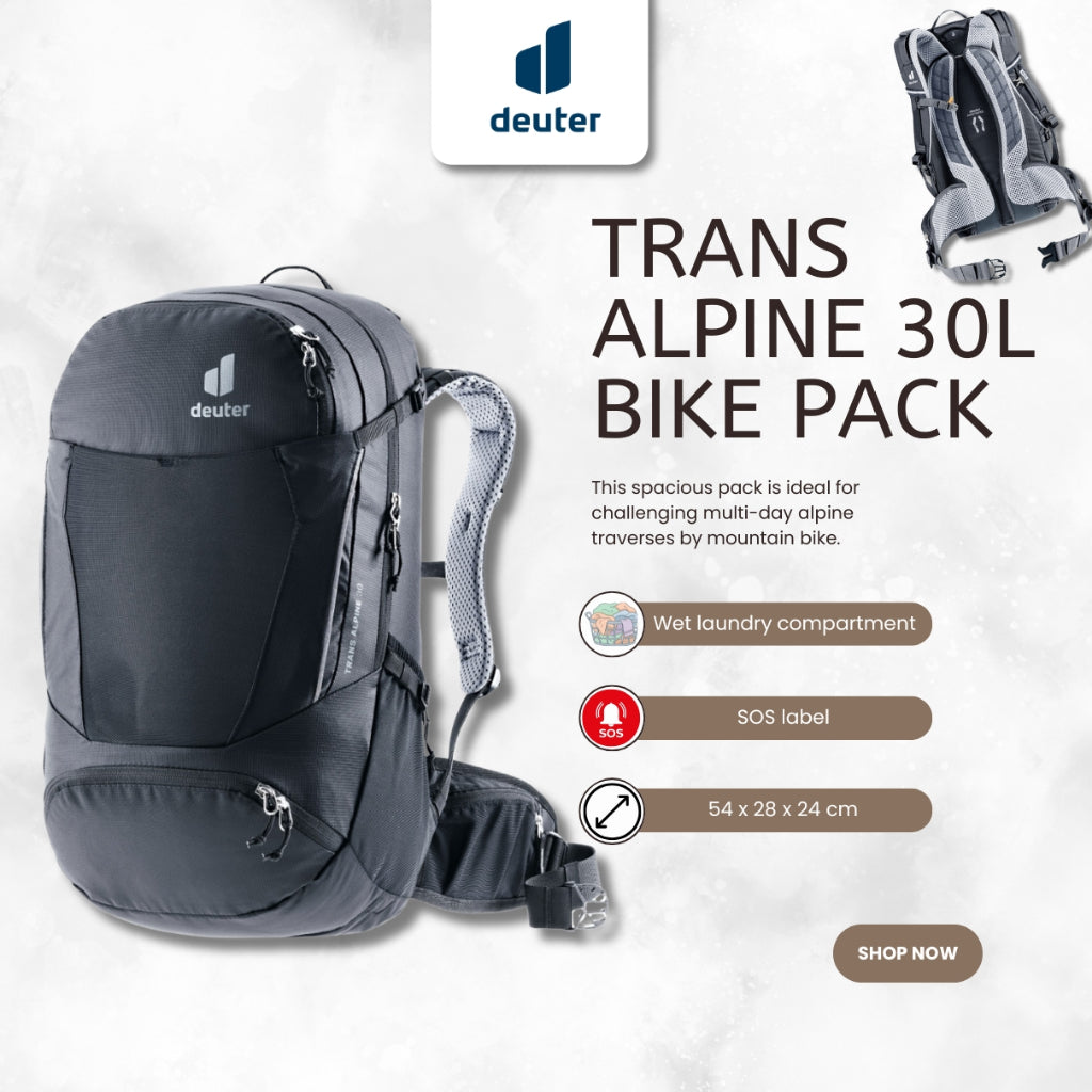 Deuter Trans Alpine 30L Bike Pack Black