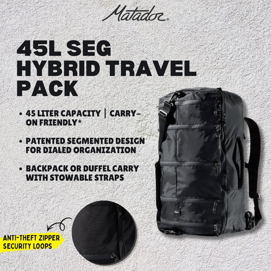 Matador 45L SEG Hybrid Travel Pack (Black)