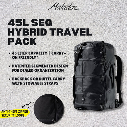 Matador 45L SEG Hybrid Travel Pack (Black)