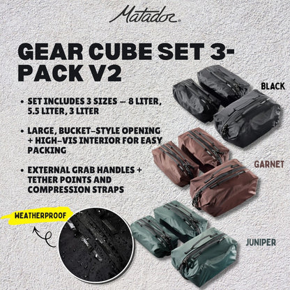 Matador Gear Cube Set 3-Pack V2 Pouch