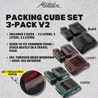 Matador Packing Cube Set 3-Pack V2